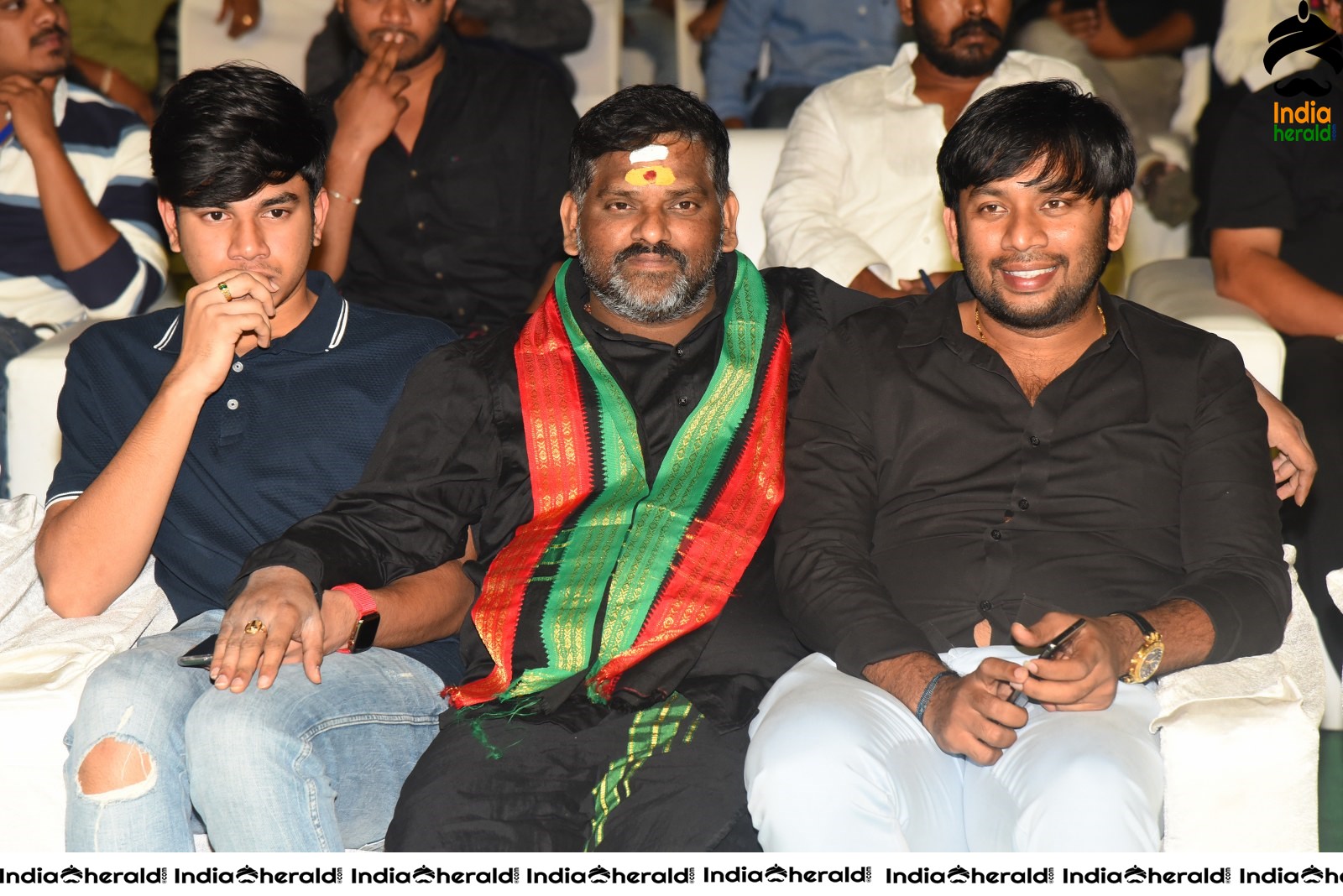 Actors discuss and have a lighter moment at Arjun Suravaram Pre Release Event Set 1