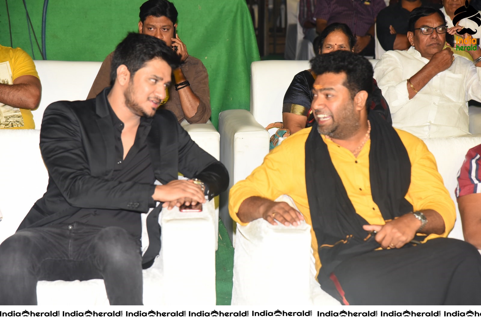 Actors discuss and have a lighter moment at Arjun Suravaram Pre Release Event Set 1