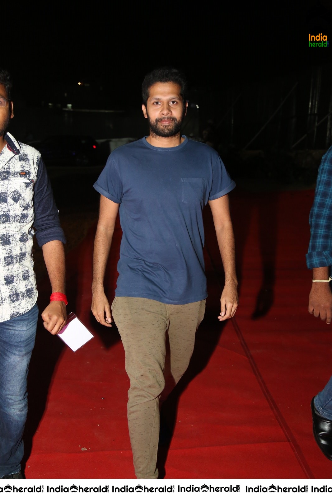 Actors entering at Bheeshma Pre Release Event