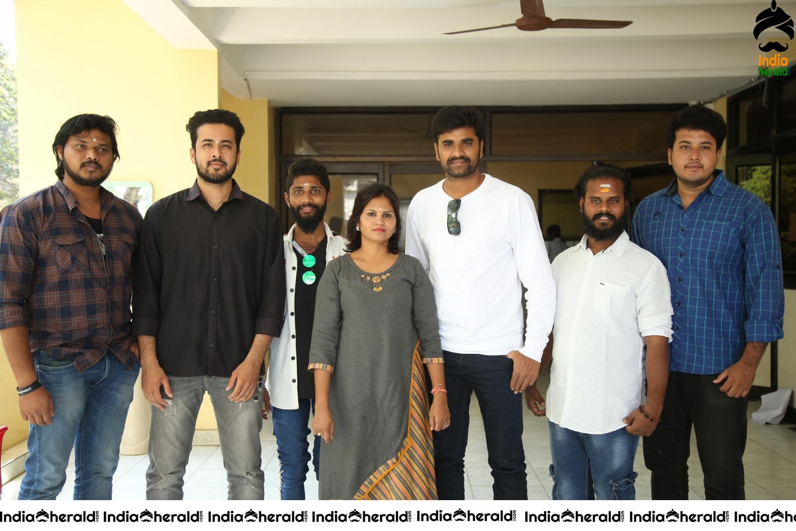 Actors Group Photos and Speech at Puncher Movie meet