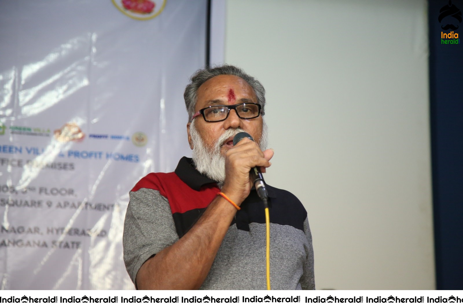 Actors Group Photos and Speech at Puncher Movie meet