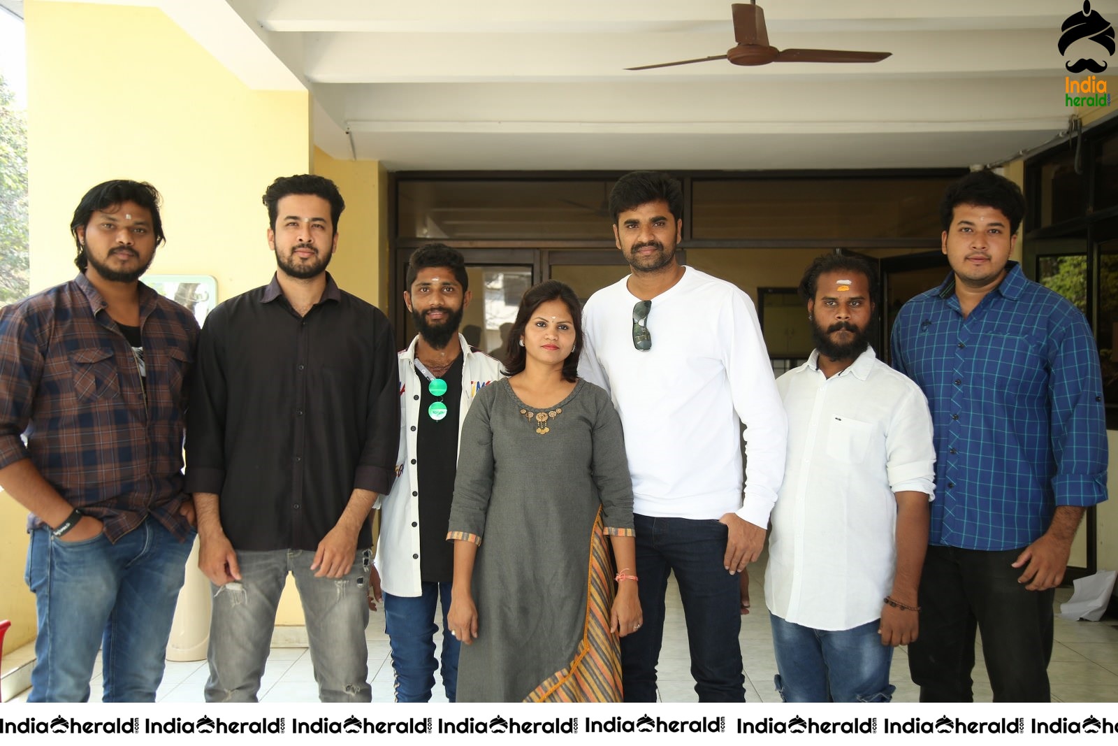 Actors Group Photos and Speech at Puncher Movie meet