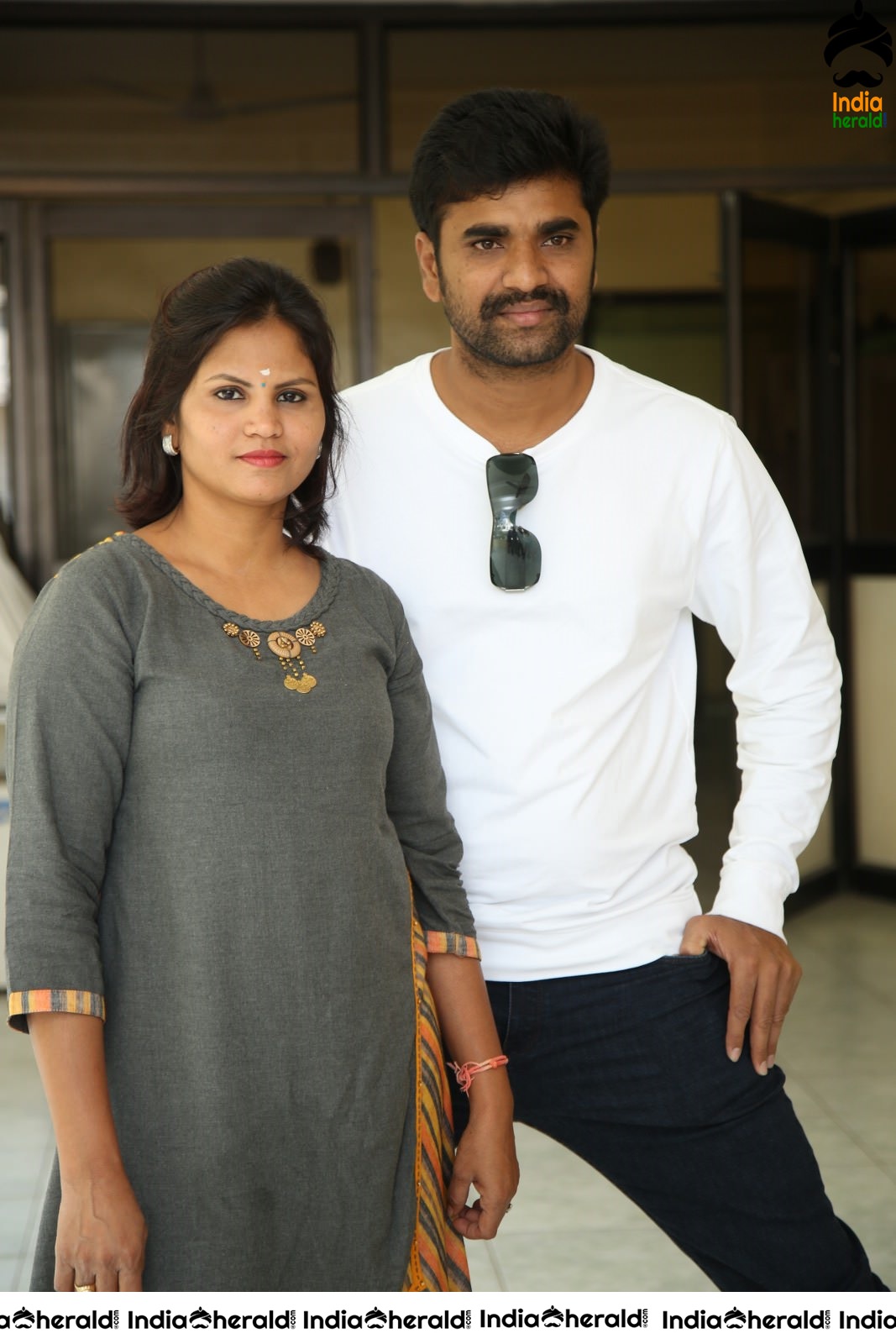 Actors Group Photos and Speech at Puncher Movie meet