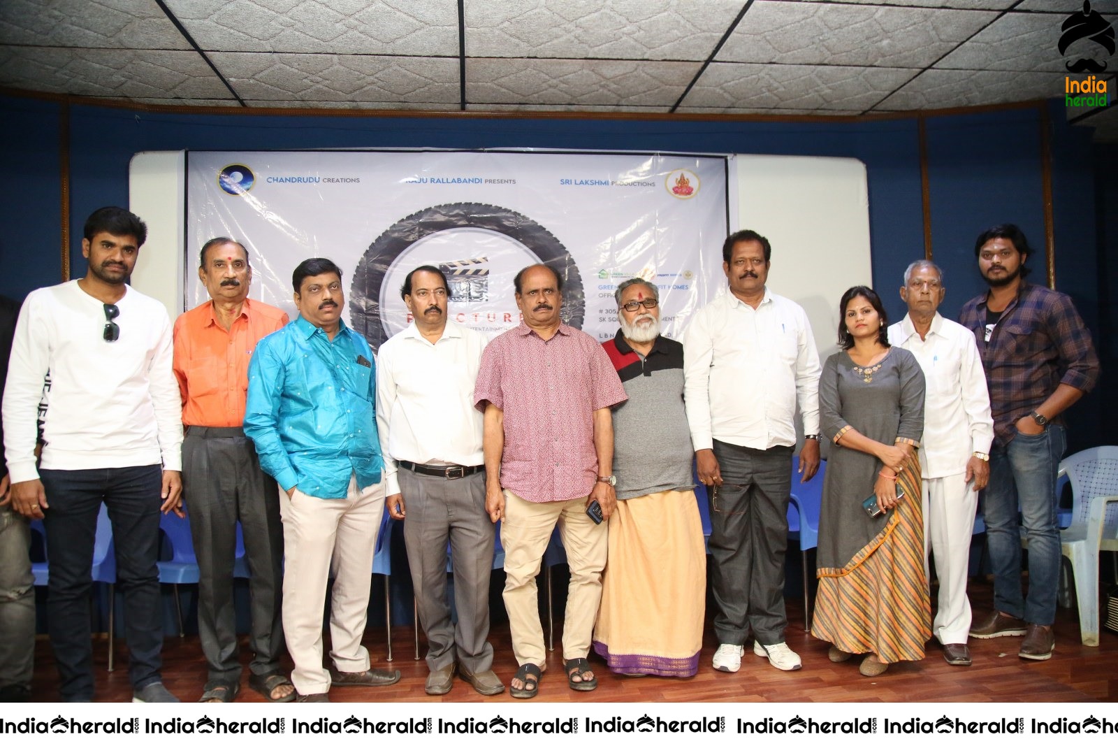 Actors Group Photos and Speech at Puncher Movie meet