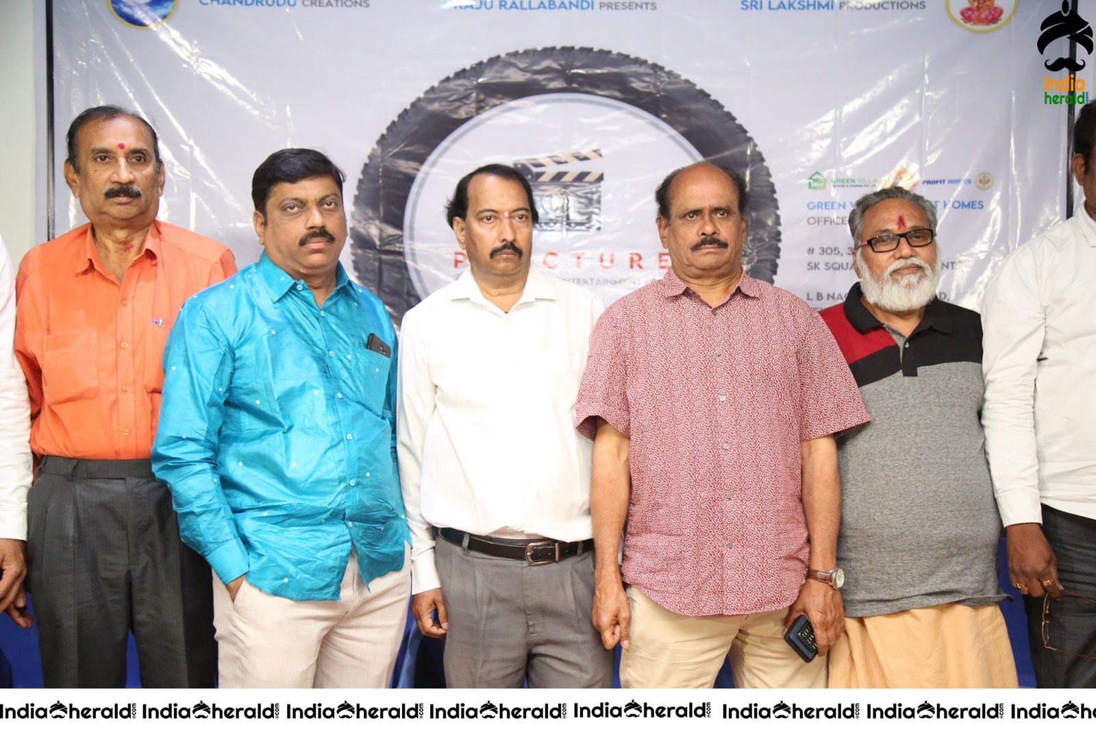 Actors Group Photos and Speech at Puncher Movie meet