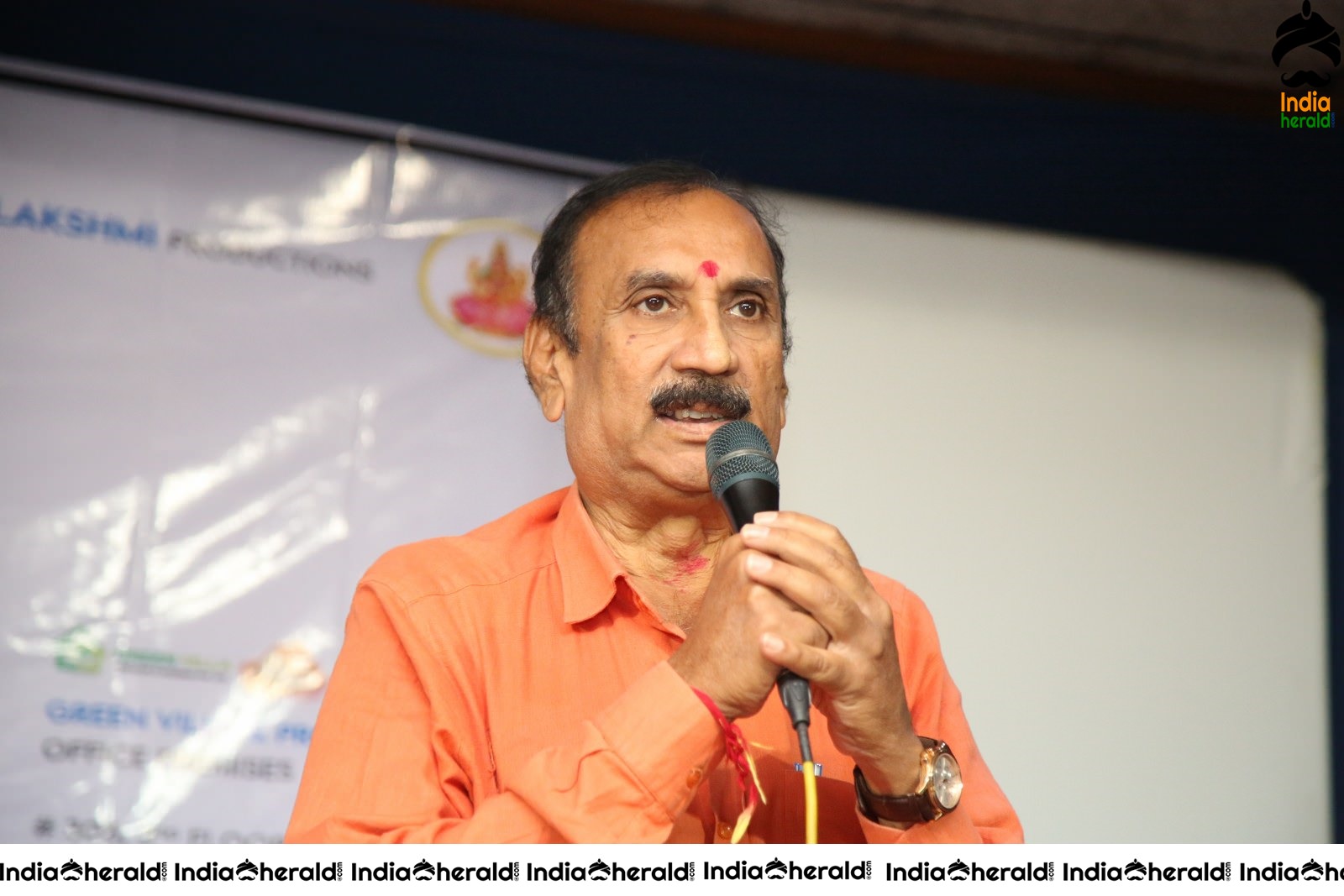 Actors Group Photos and Speech at Puncher Movie meet