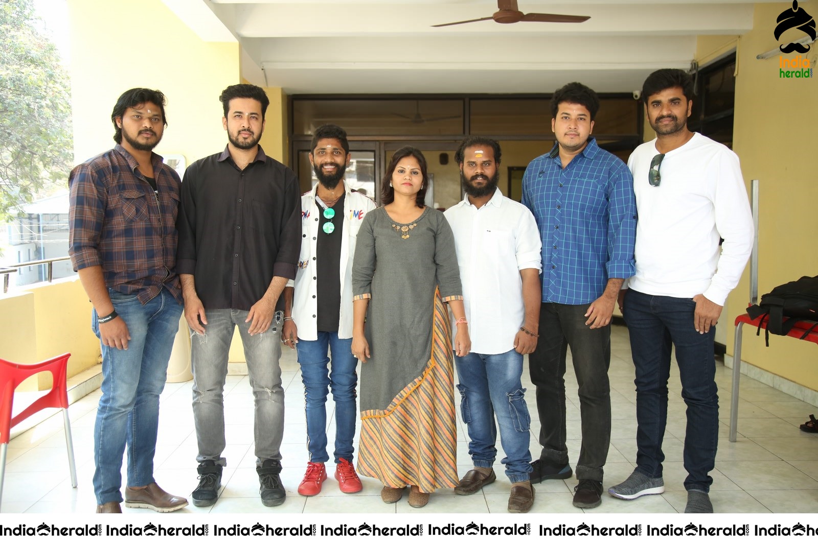 Actors Group Photos and Speech at Puncher Movie meet