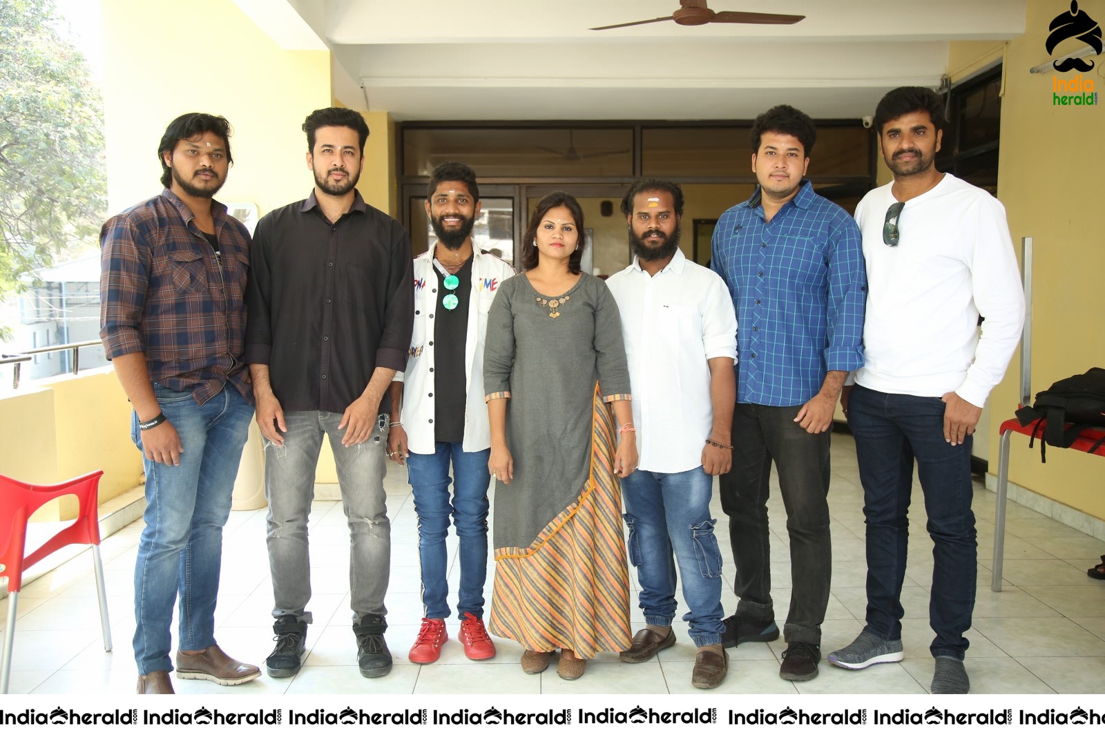Actors Group Photos and Speech at Puncher Movie meet