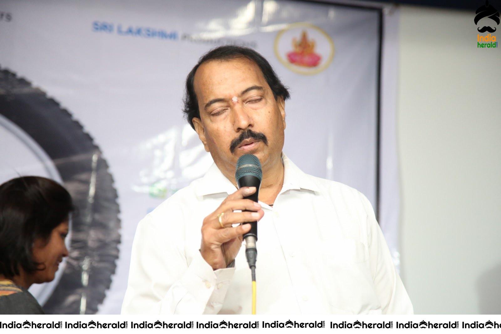 Actors Group Photos and Speech at Puncher Movie meet