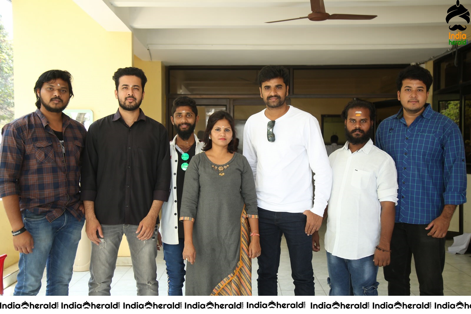 Actors Group Photos and Speech at Puncher Movie meet