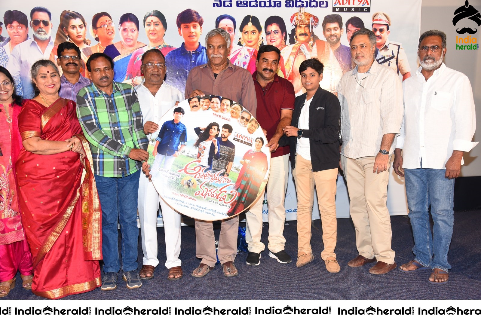 Actors Group Photos at Annapurnamma Gari Manavadu Movie Audio Launch Set 2