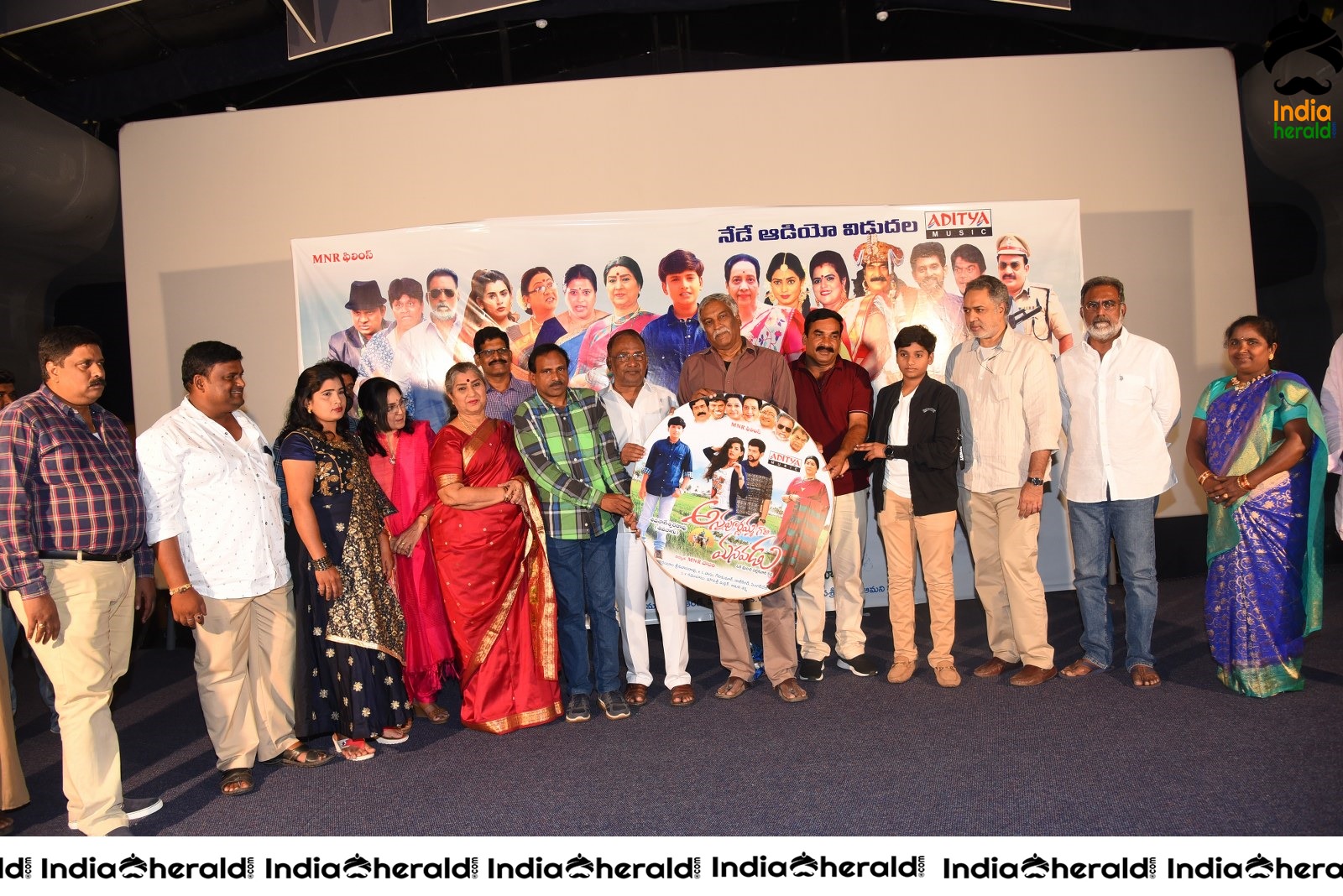 Actors Group Photos at Annapurnamma Gari Manavadu Movie Audio Launch Set 2