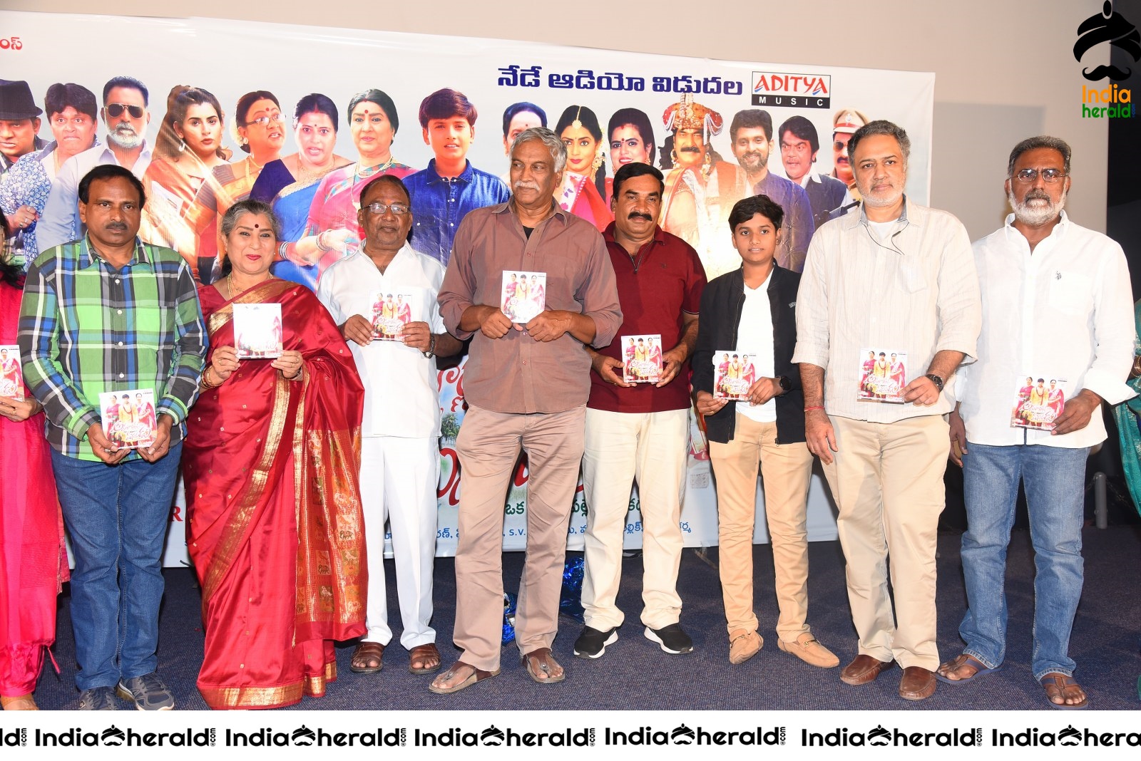 Actors Group Photos at Annapurnamma Gari Manavadu Movie Audio Launch Set 2