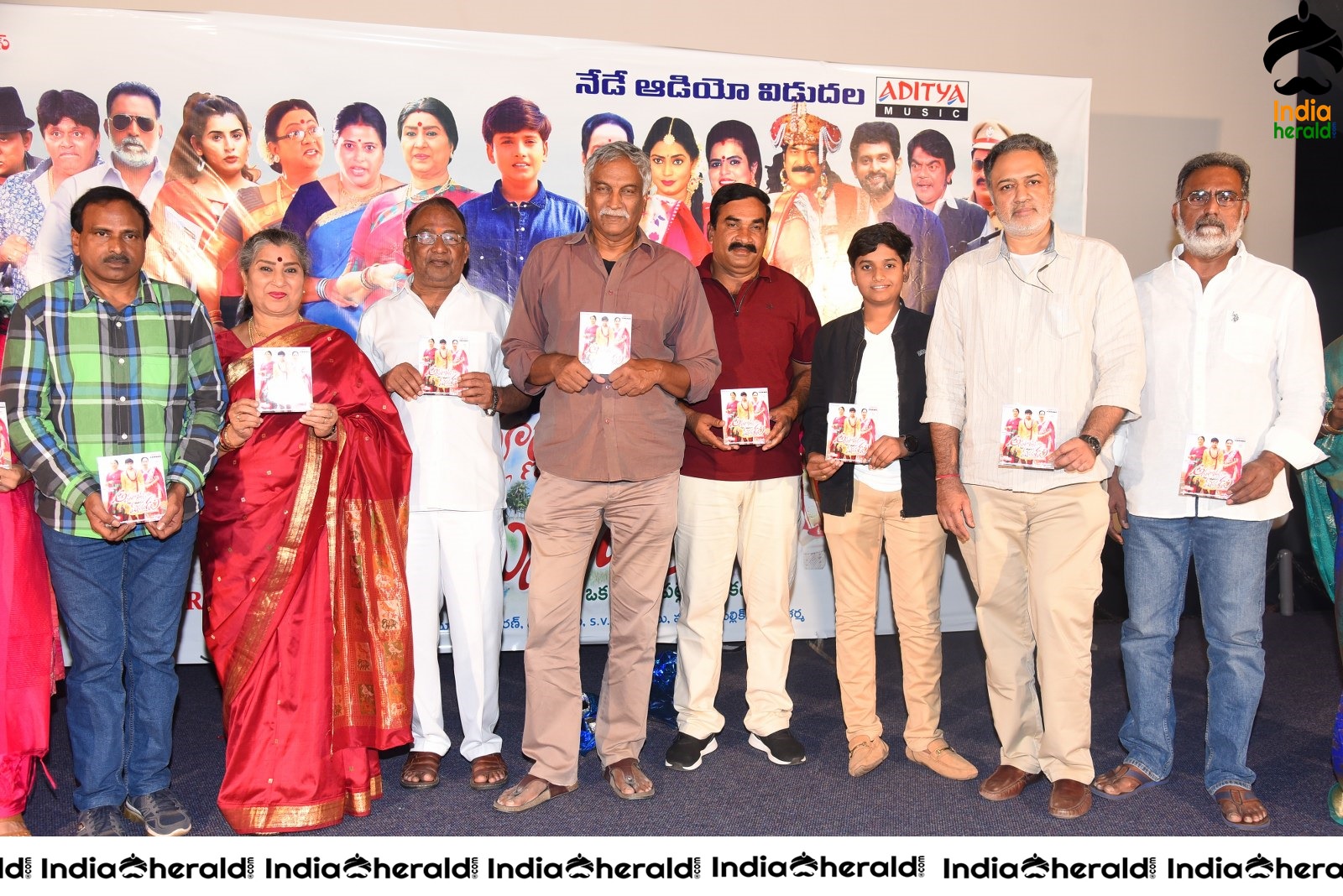 Actors Group Photos at Annapurnamma Gari Manavadu Movie Audio Launch Set 2