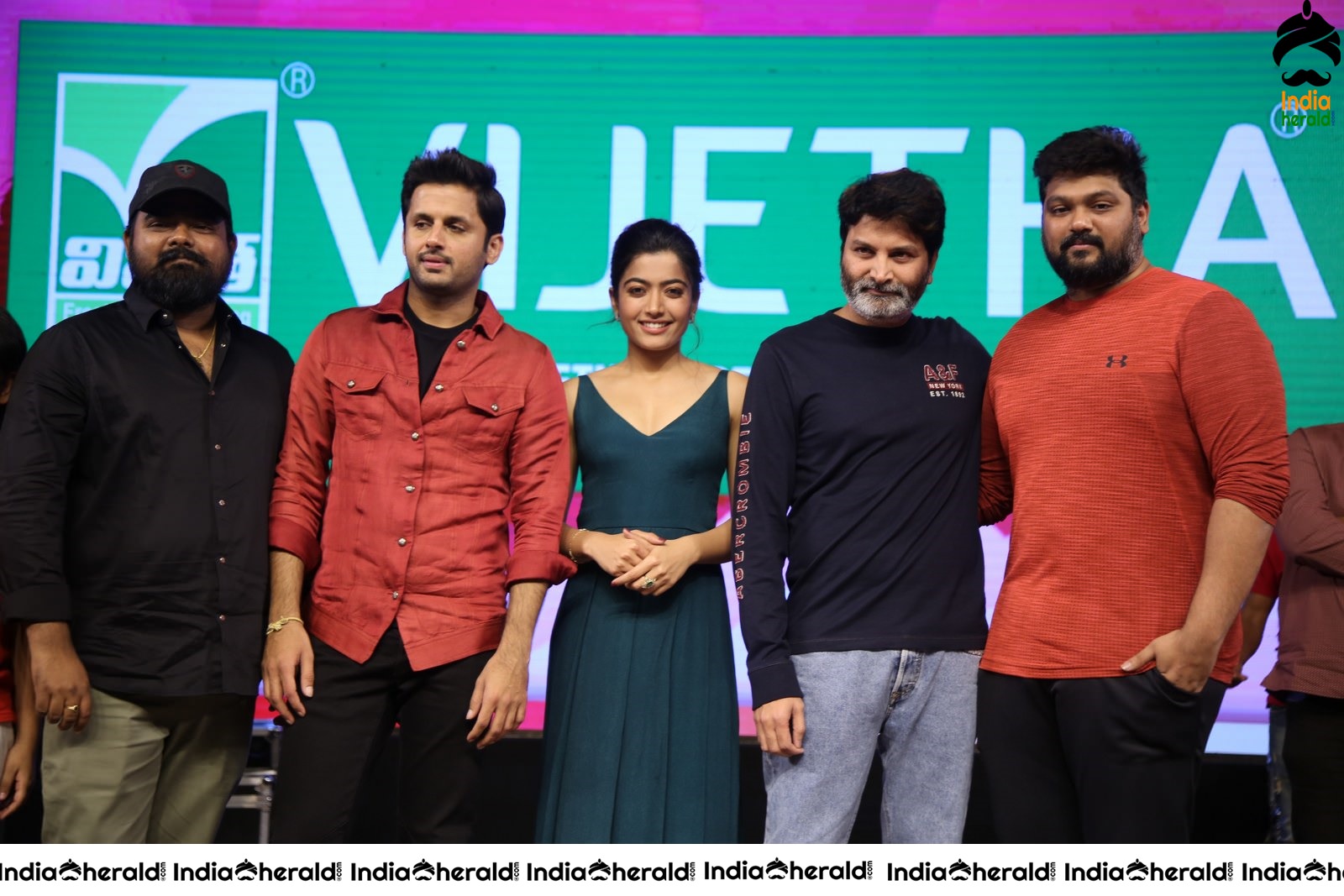 Actors Group Photos at Bheeshma Pre Release Event