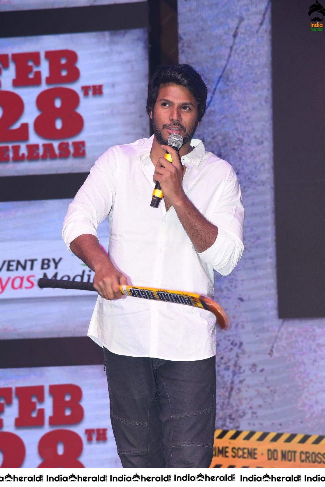 Actors Karthikeya and Sundeep Kishan seen at HIT movie event