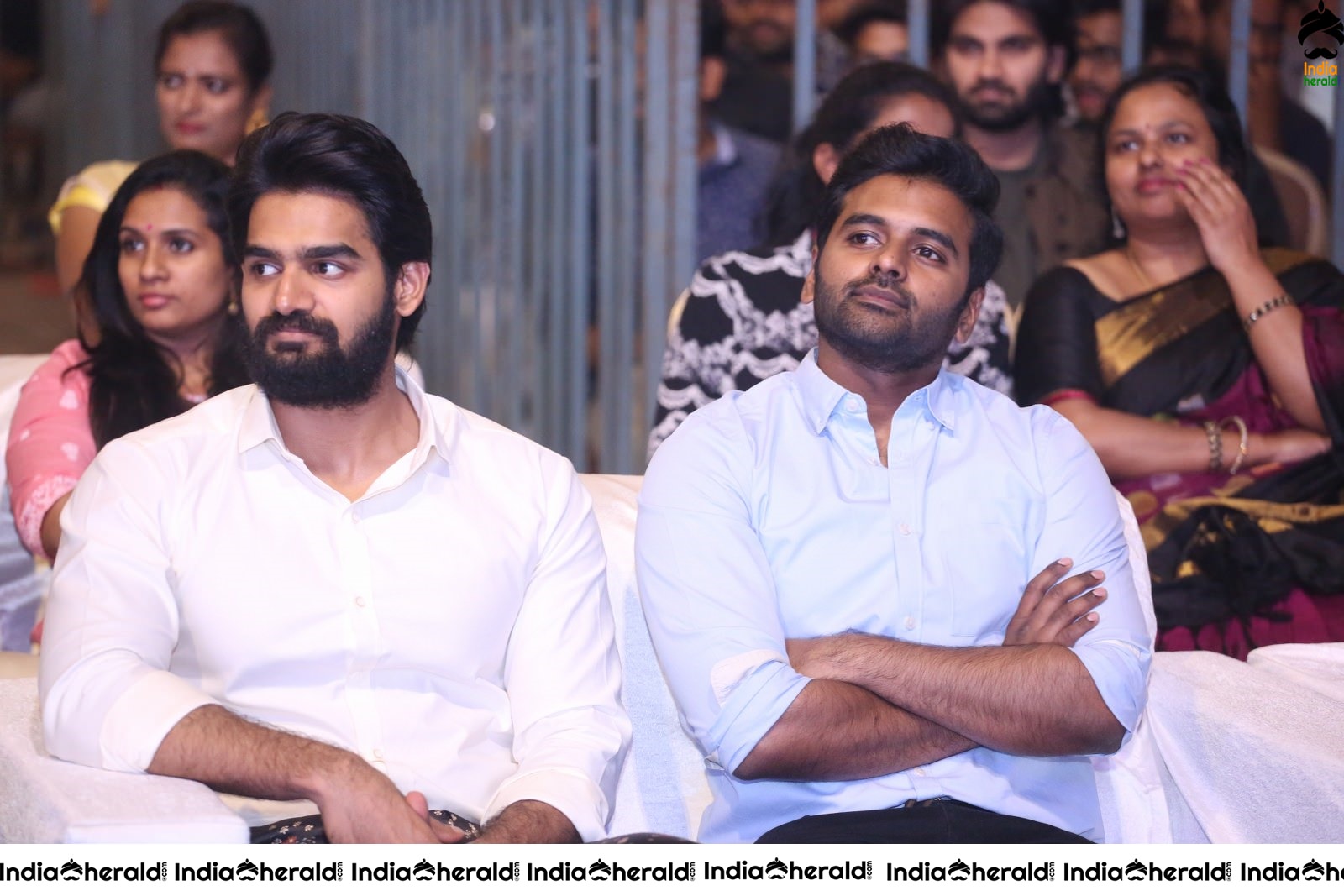 Actors Karthikeya and Sundeep Kishan seen at HIT movie event