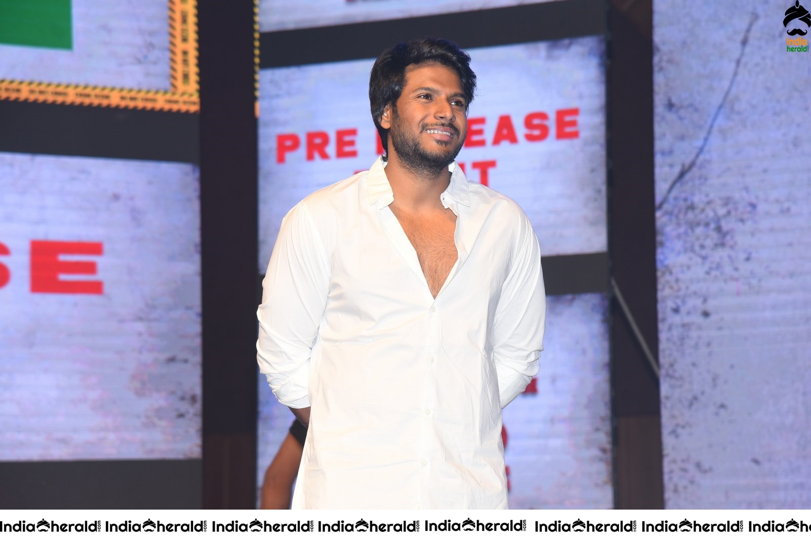 Actors Karthikeya and Sundeep Kishan seen at HIT movie event