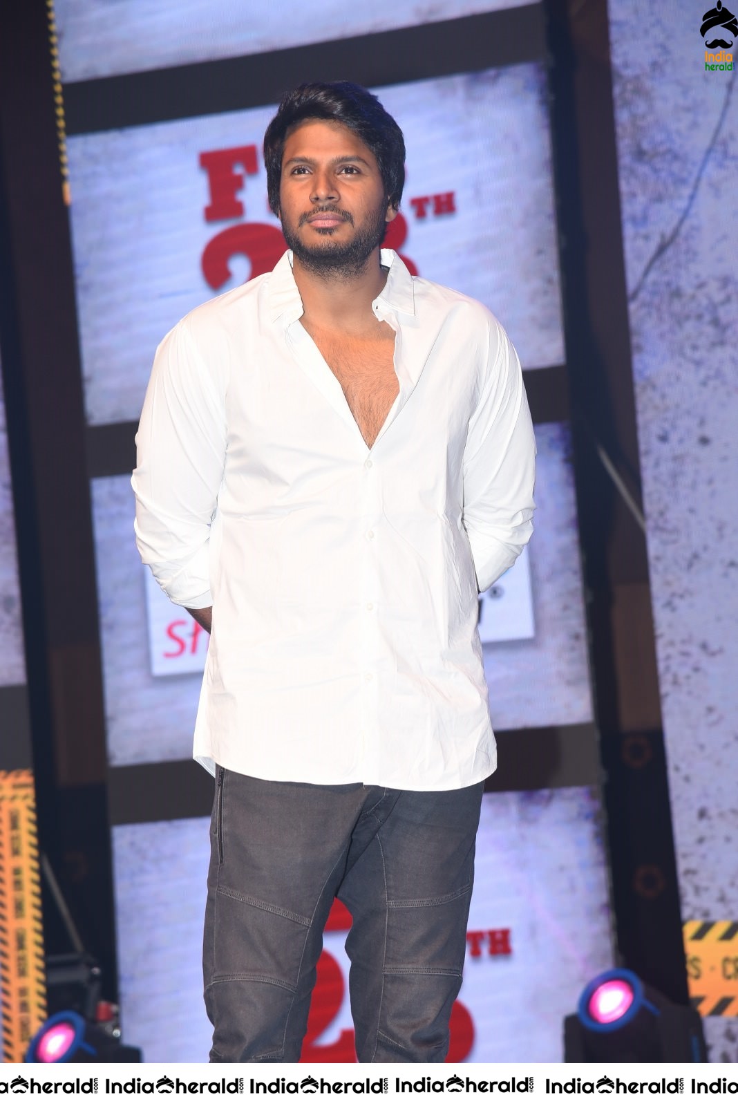 Actors Karthikeya and Sundeep Kishan seen at HIT movie event