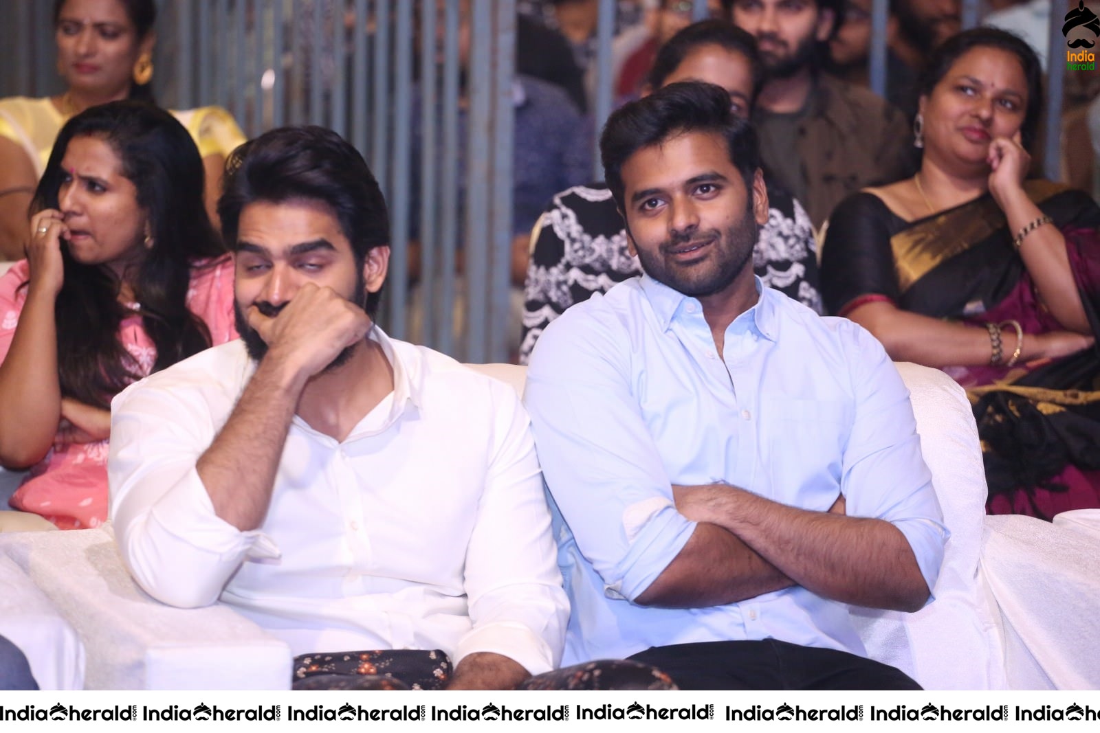 Actors Karthikeya and Sundeep Kishan seen at HIT movie event