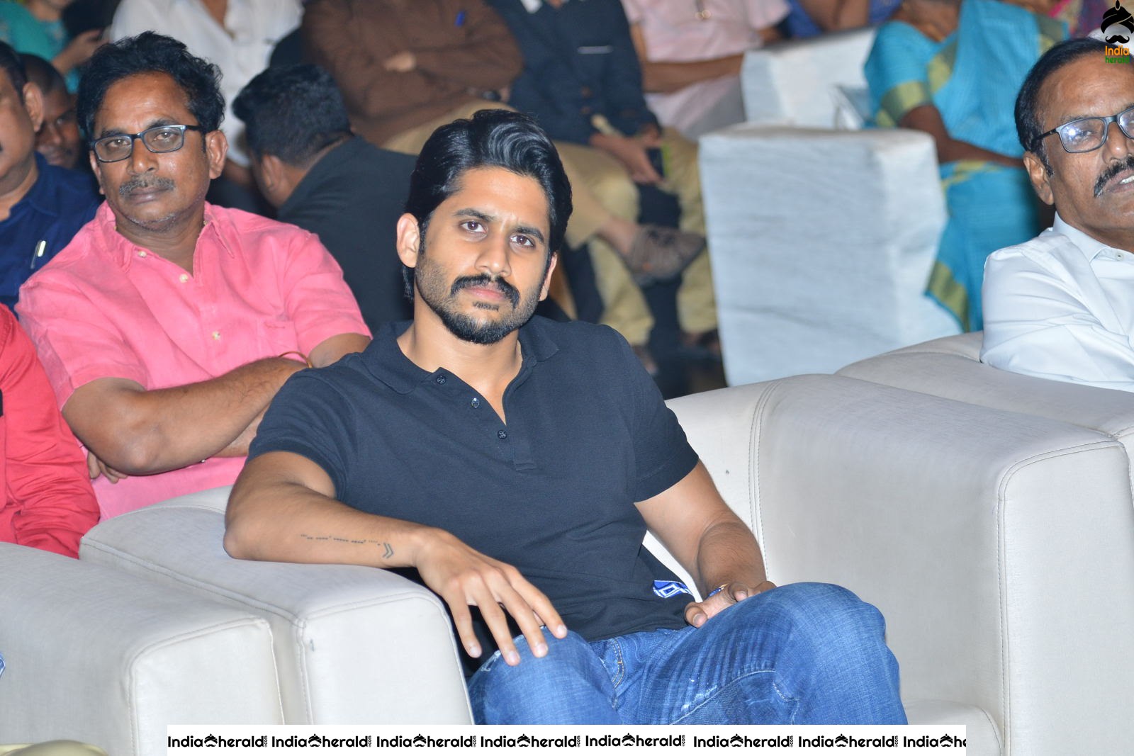 Actors King Akkineni with Akhil and Chaitanya Akkineni spotted together Set 1