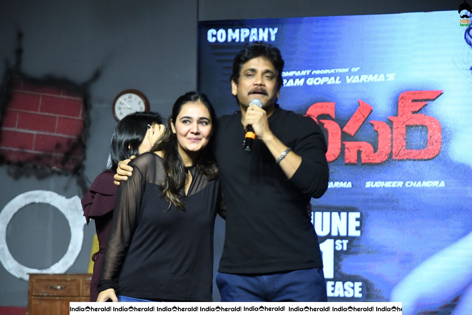 Actors King Akkineni with Akhil and Chaitanya Akkineni spotted together Set 3