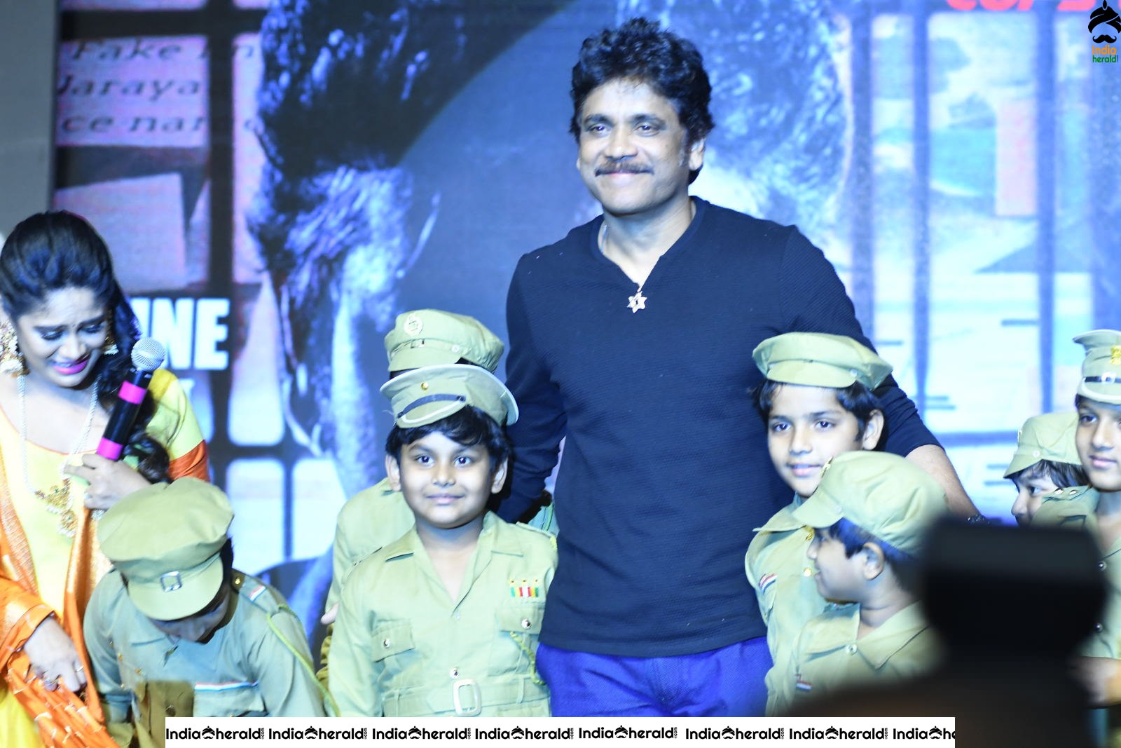 Actors King Akkineni with Akhil and Chaitanya Akkineni spotted together Set 3