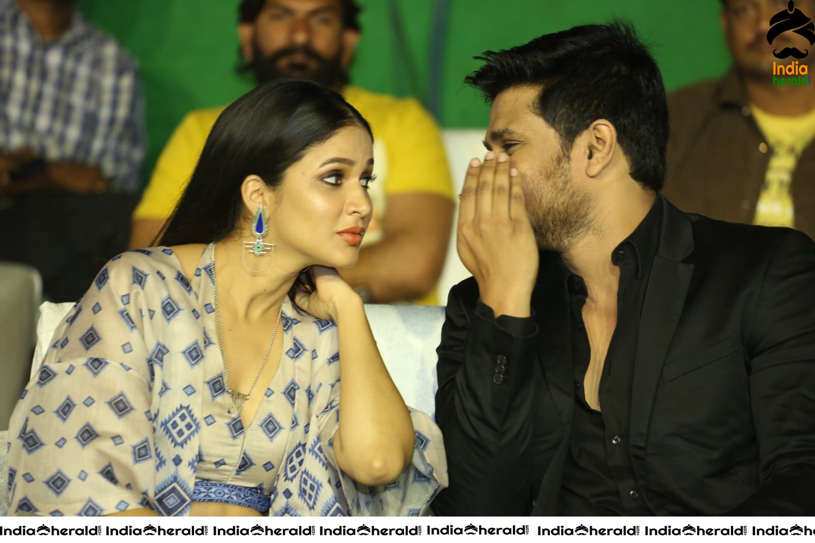 Actors Nikhil Siddhartha and Lavanya Tripathi share a light moment Set 1