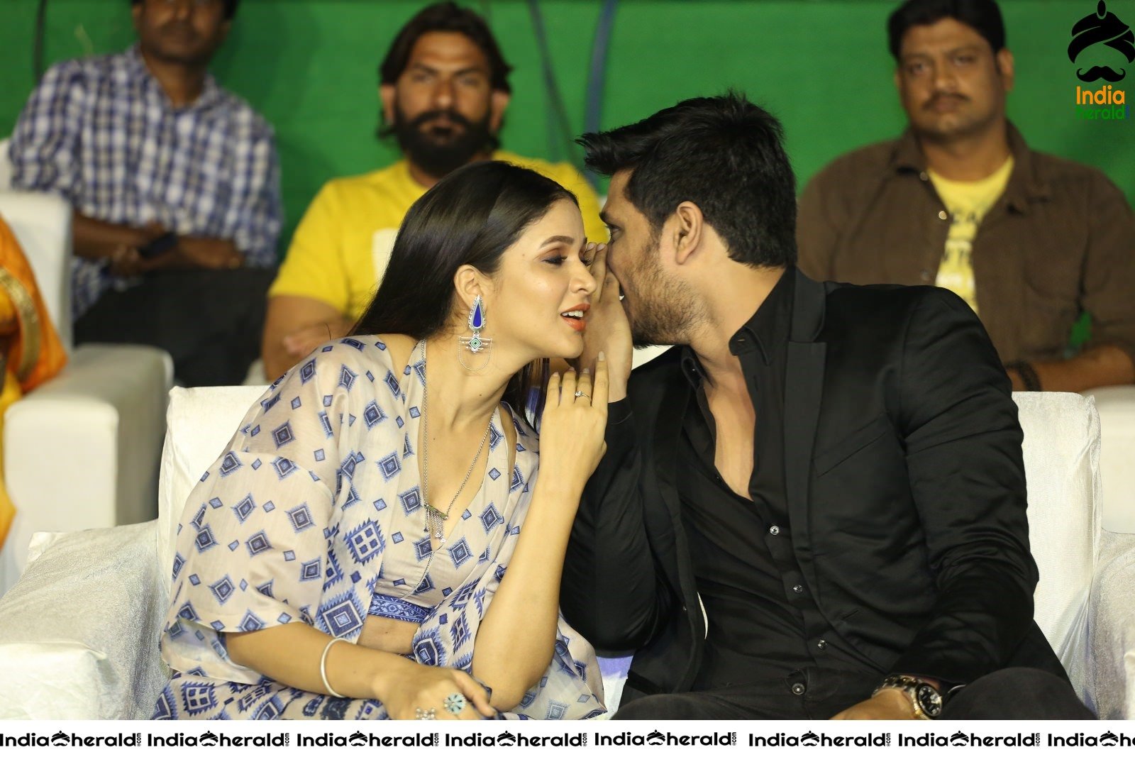 Actors Nikhil Siddhartha and Lavanya Tripathi share a light moment Set 1