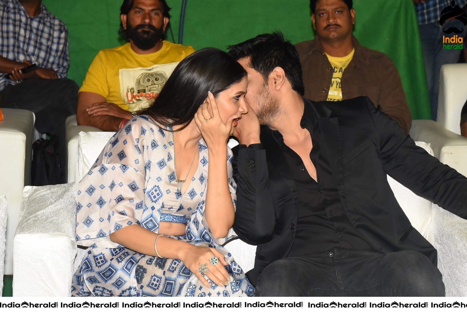 Actors Nikhil Siddhartha and Lavanya Tripathi share a light moment Set 2