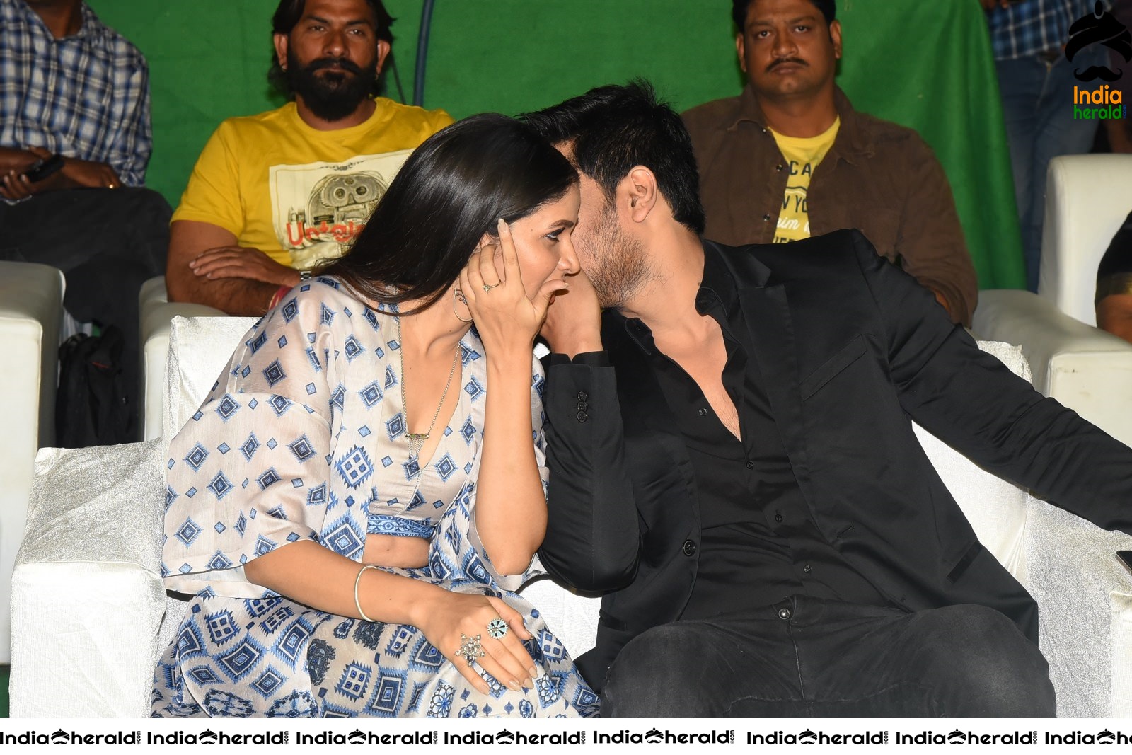 Actors Nikhil Siddhartha and Lavanya Tripathi share a light moment Set 2