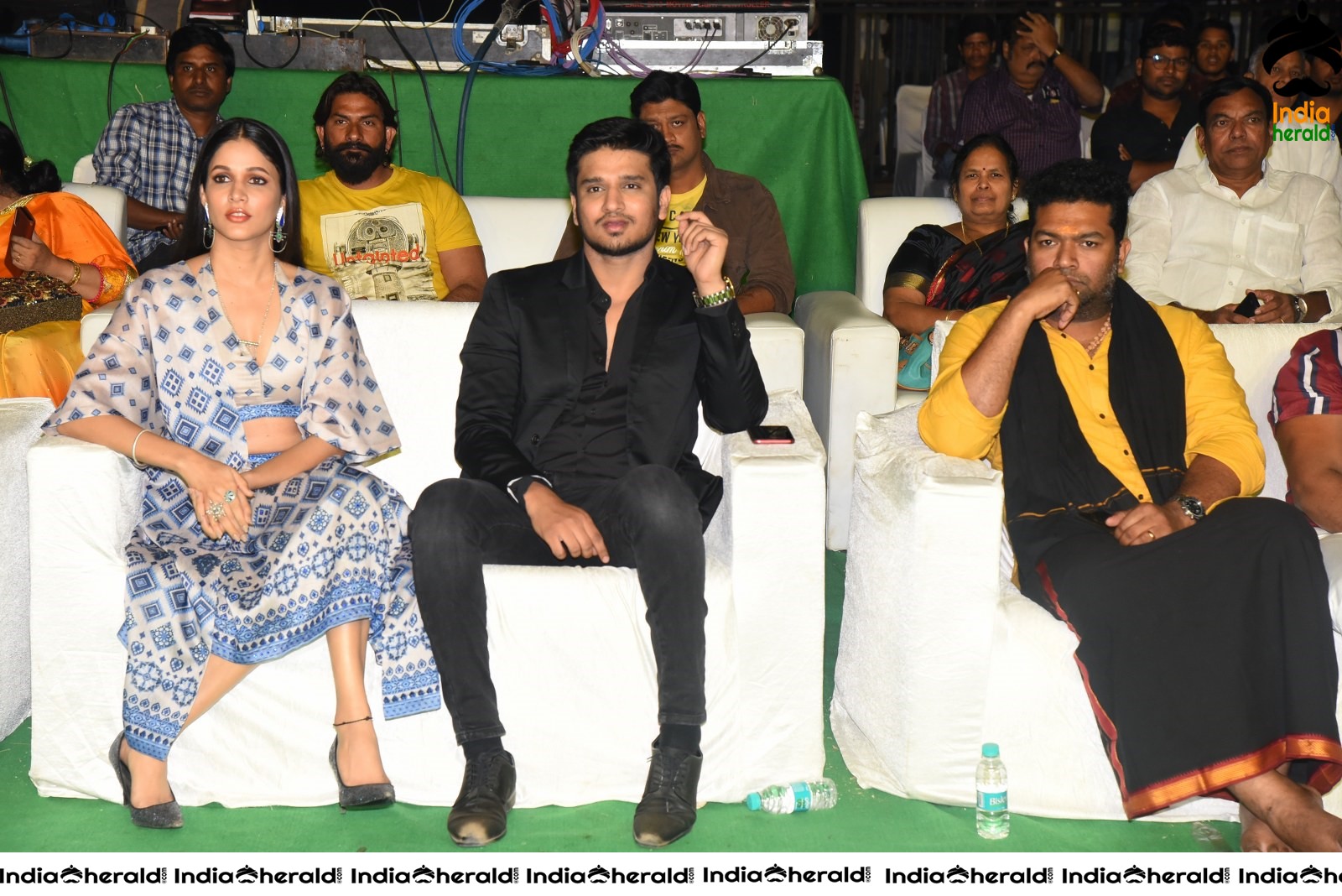 Actors Nikhil Siddhartha and Lavanya Tripathi share a light moment Set 2