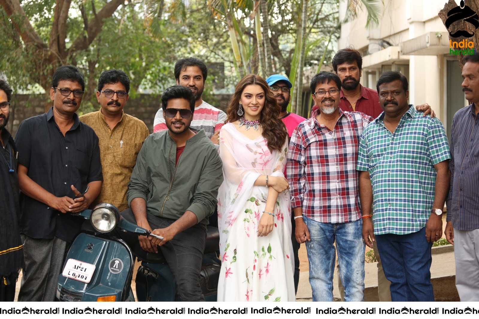 Actors of Tenali Ramakrishna BA BL take Group Photos at the press meet Set 2