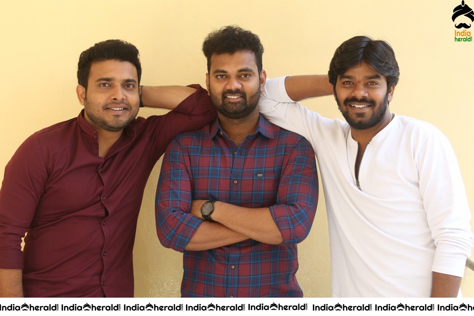 Actors photos of 3 Monkeys Movie during press meet Set 2