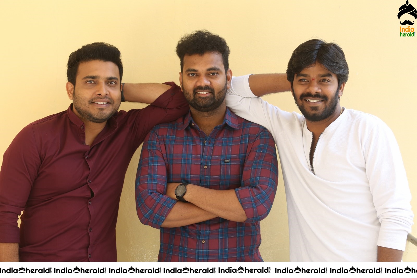 Actors photos of 3 Monkeys Movie during press meet Set 2