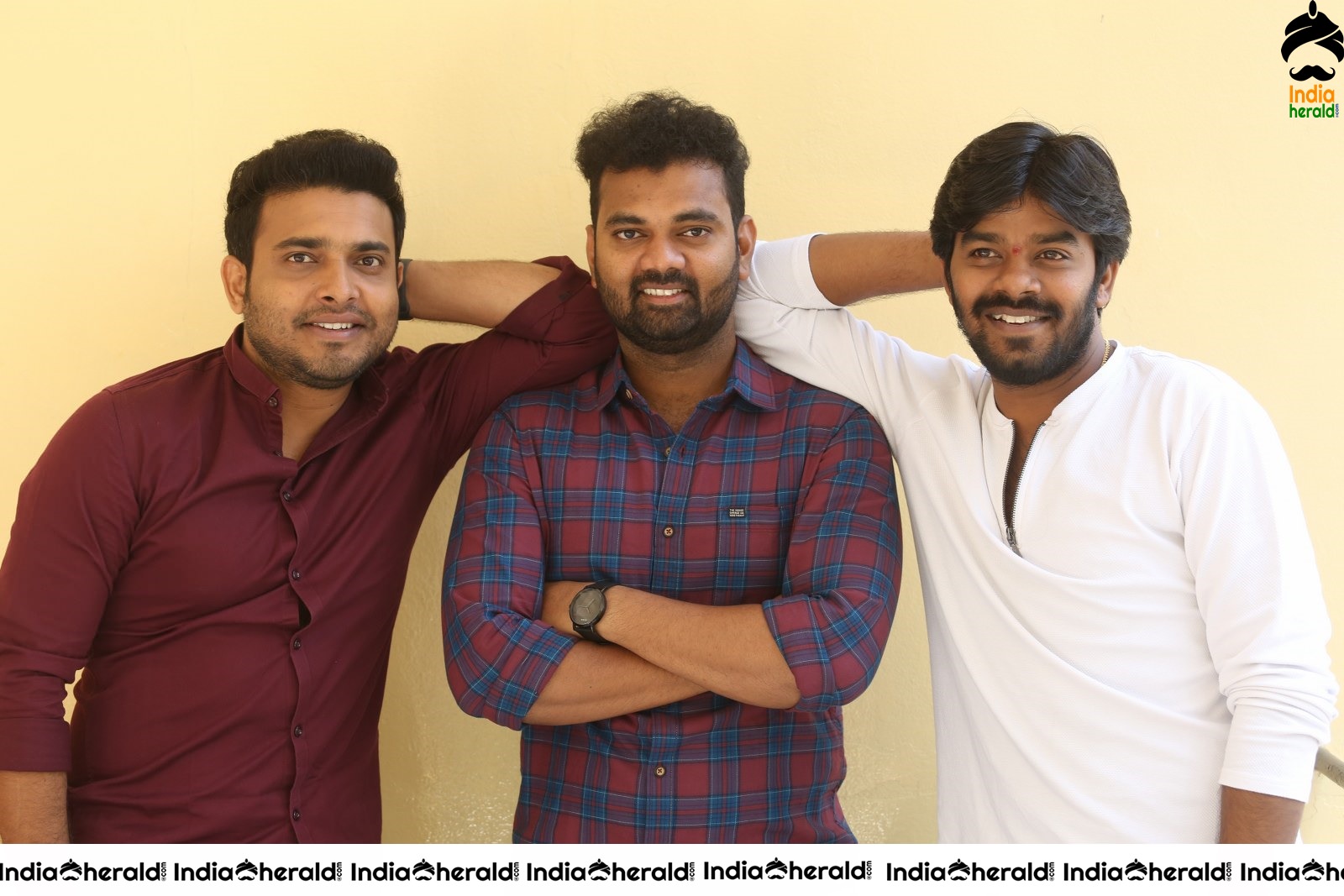 Actors photos of 3 Monkeys Movie during press meet Set 2