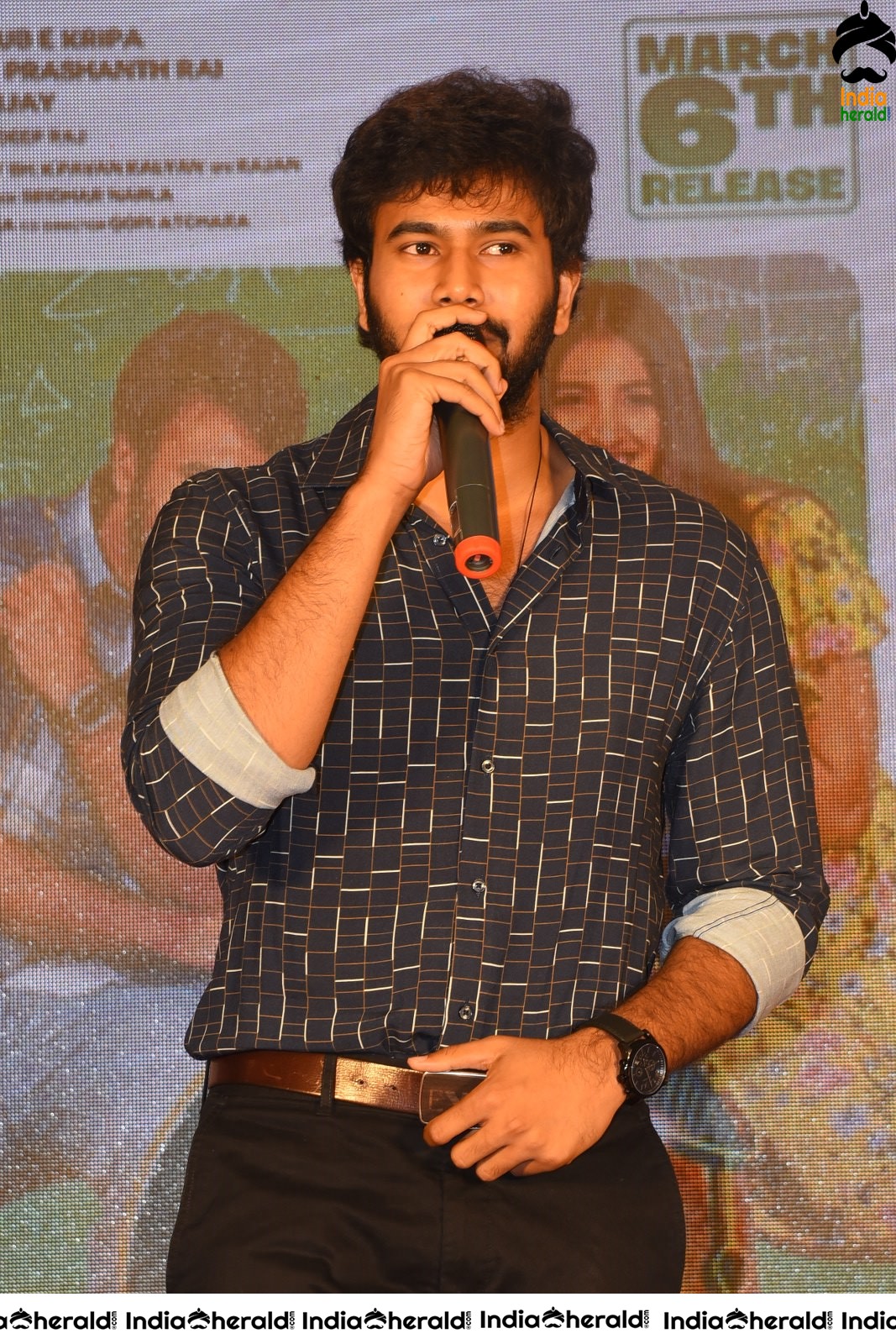 Actors Photos while attending College Kumar audio release Set 3