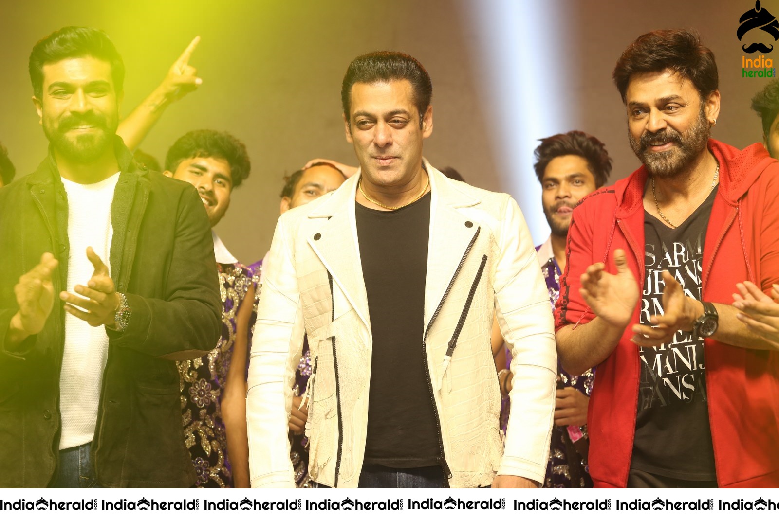 Actors Salman Khan Ram Charan and Venkatesh Seen Together Set 1