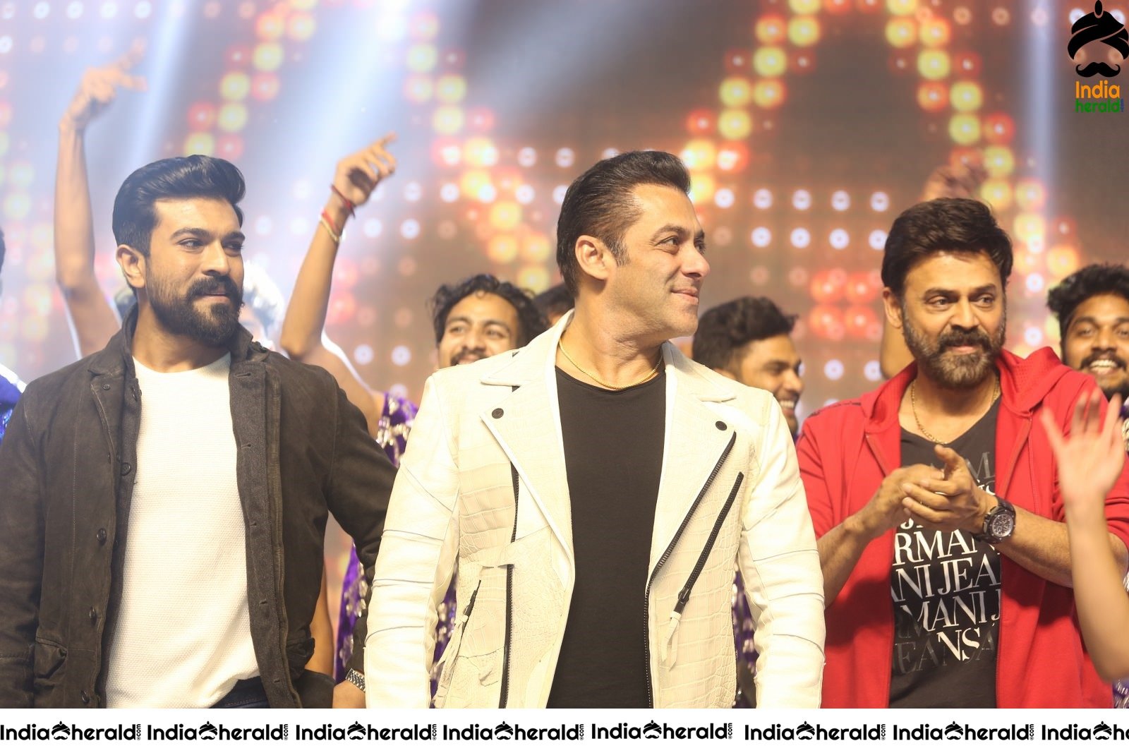 Actors Salman Khan Ram Charan and Venkatesh Seen Together Set 1