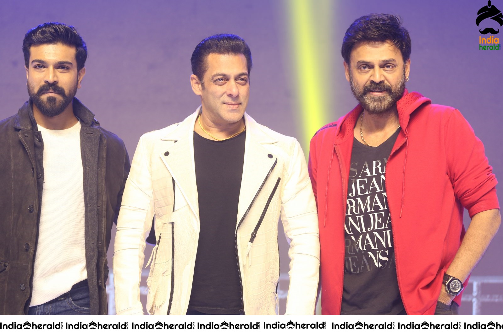Actors Salman Khan Ram Charan and Venkatesh Seen Together Set 2