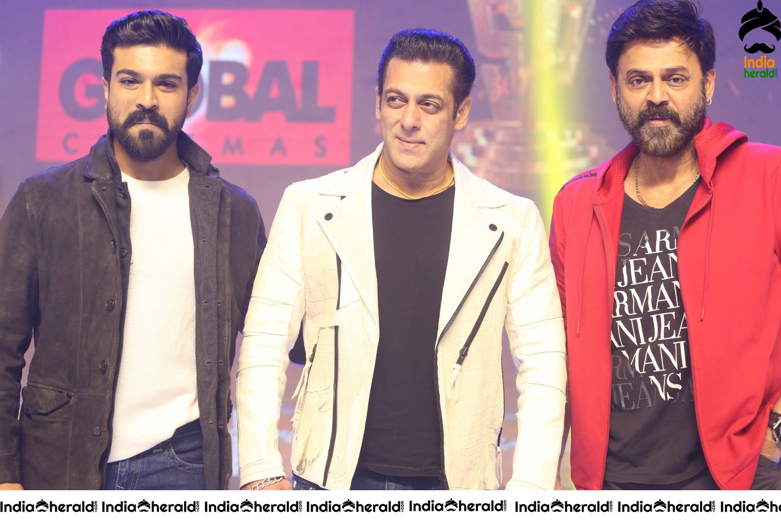 Actors Salman Khan Ram Charan and Venkatesh Seen Together Set 2