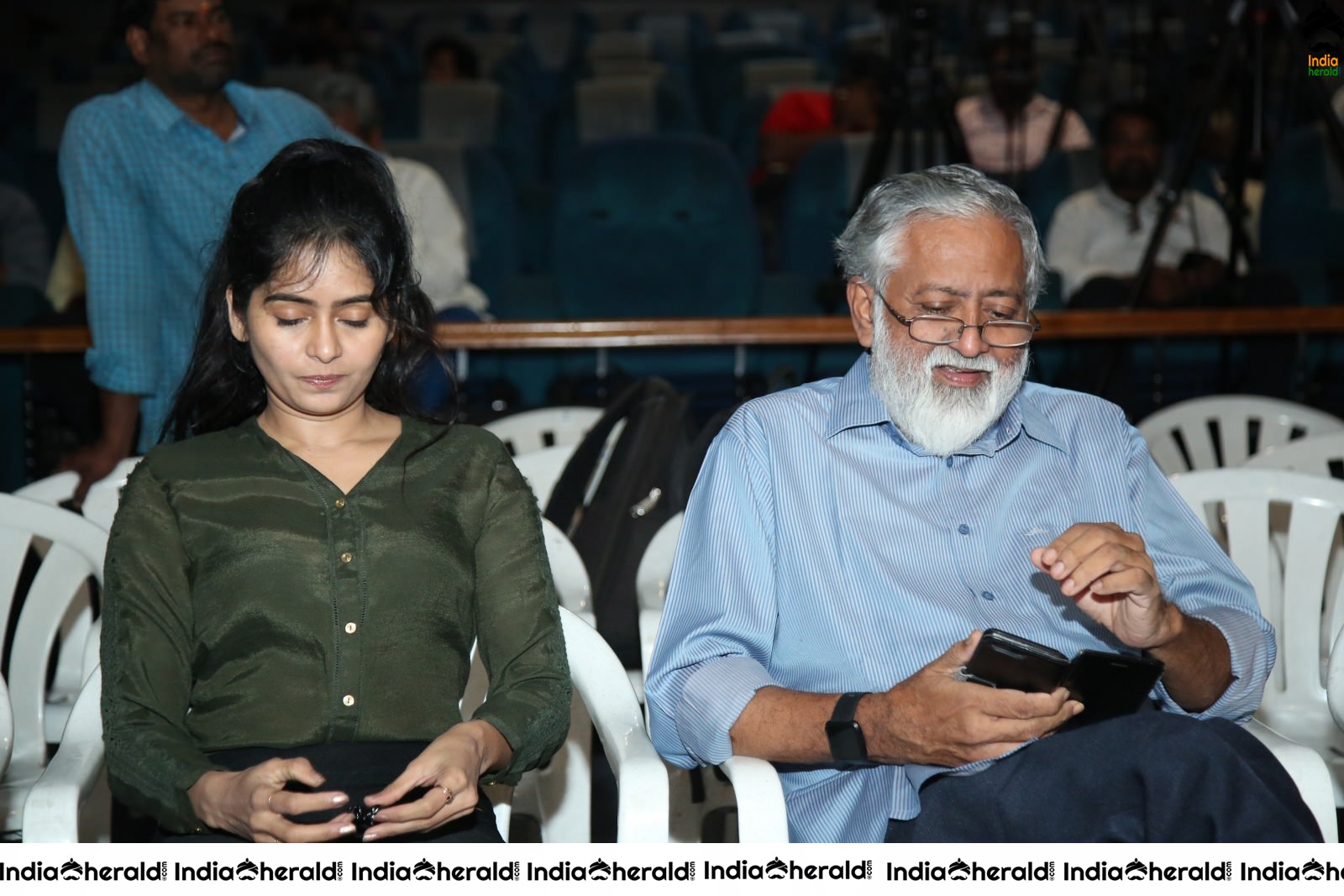 Actors Speech Photos at itlu Amma First Look launch