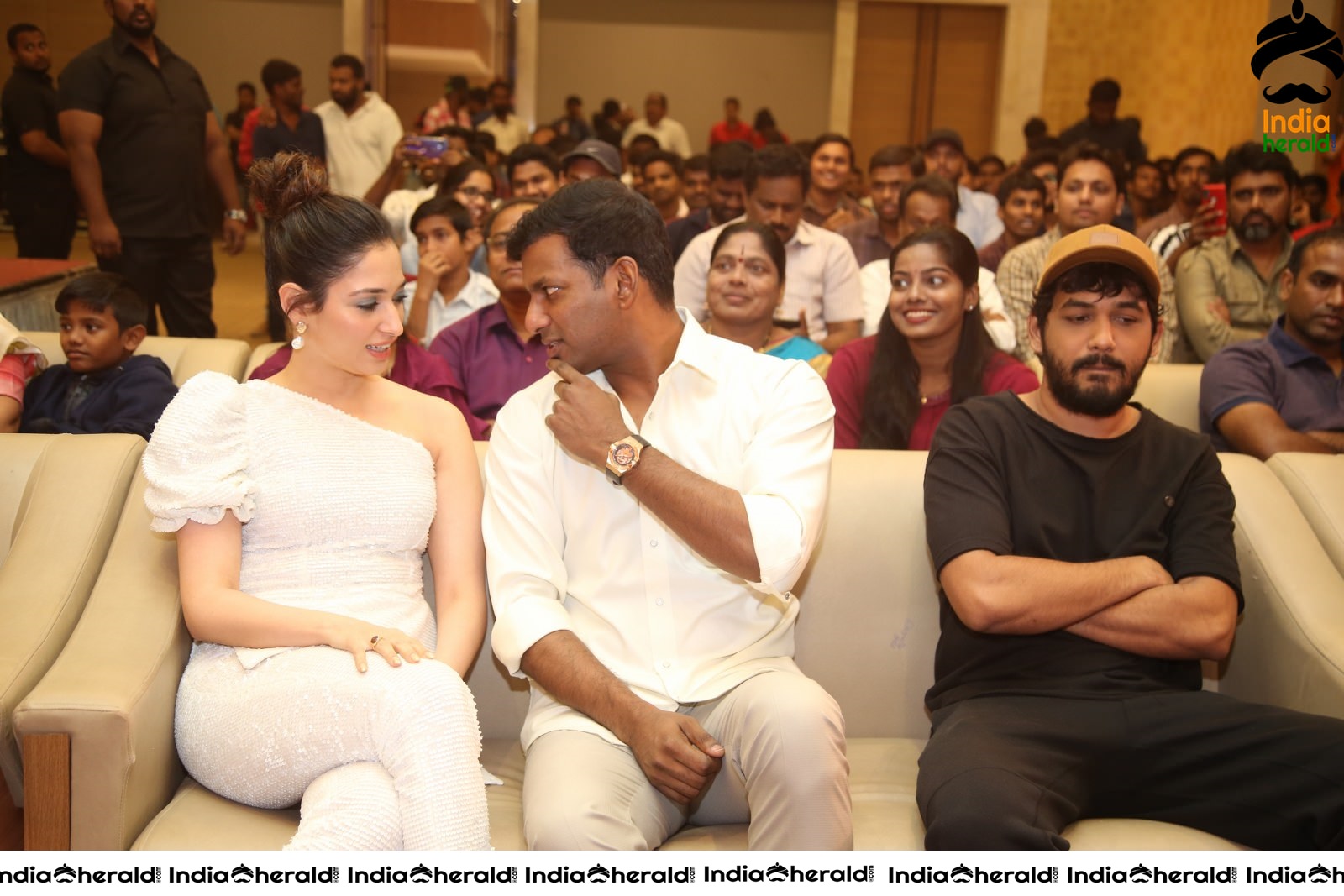 Actors Vishal and Tamannaah Alluring in White Set 1