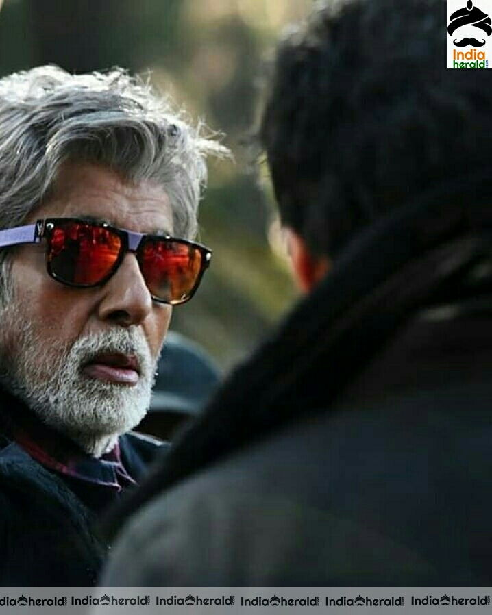Amitabh Bachchan And Ranbir Kapoor Stills From Brahmastra Movie Sets