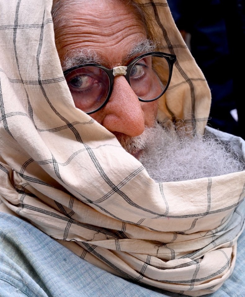 Amitabh Bachchan During Shooting Of Gulabo Sitabo