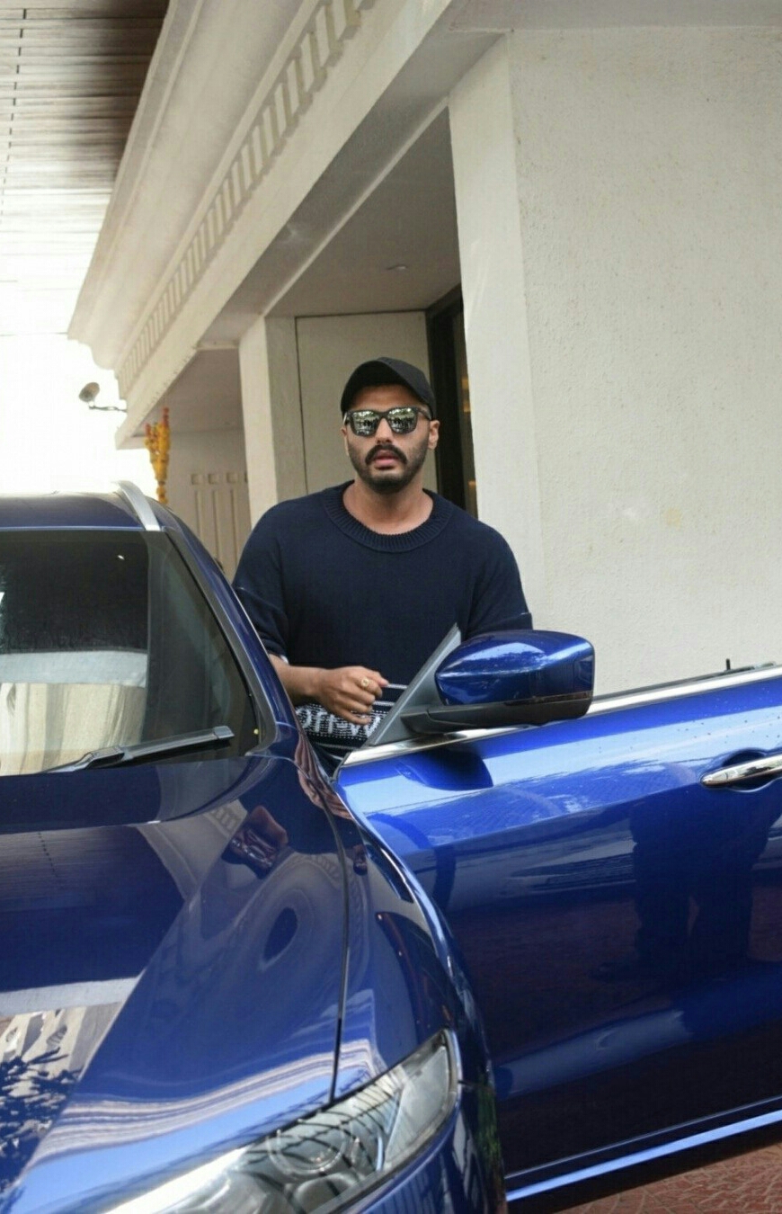 Arjun Kapoor Seen Outside Anand Pandit House