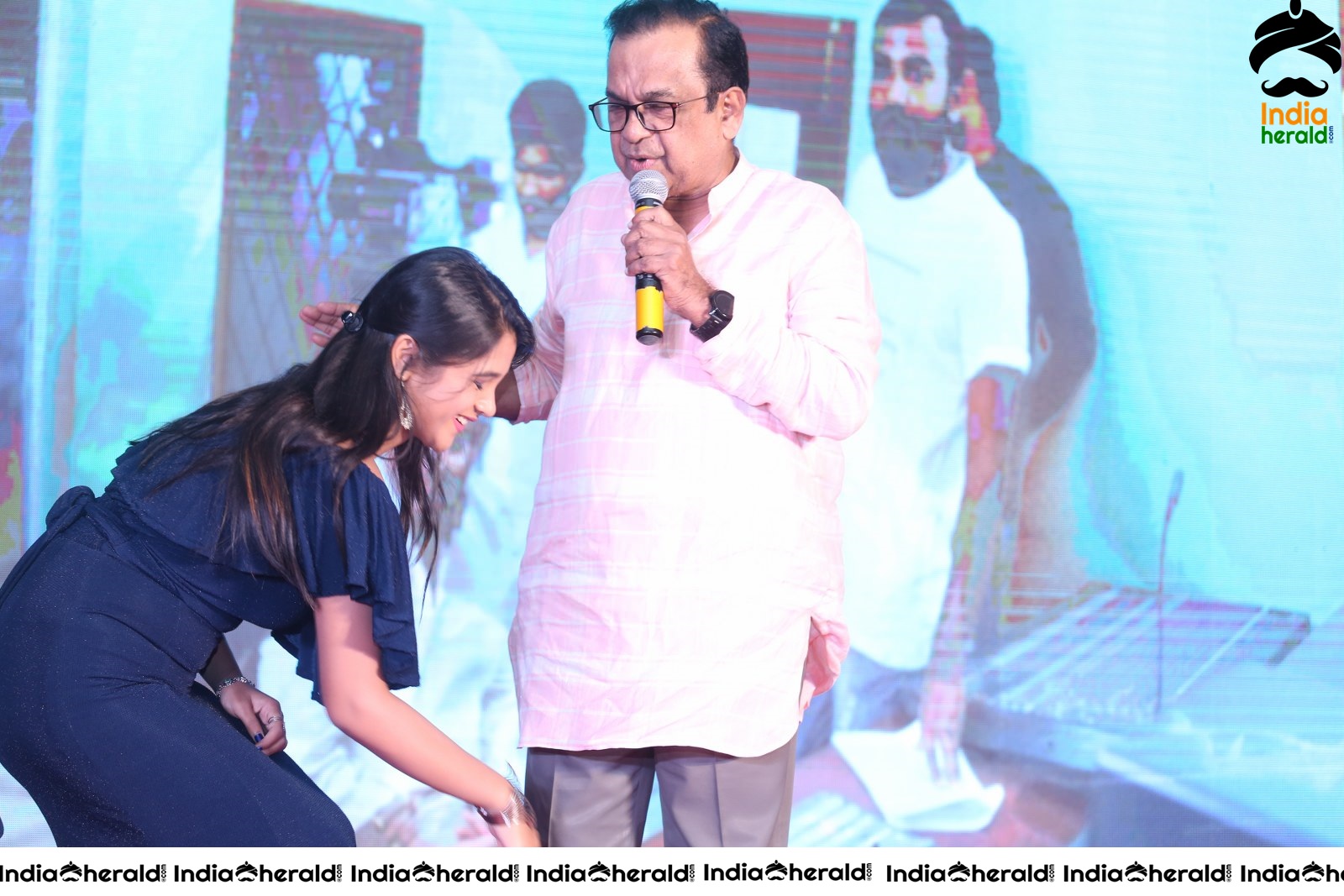 Comedy Actor Brahmanandam Latest Clicks at Krishna Rao Super Market Set 2