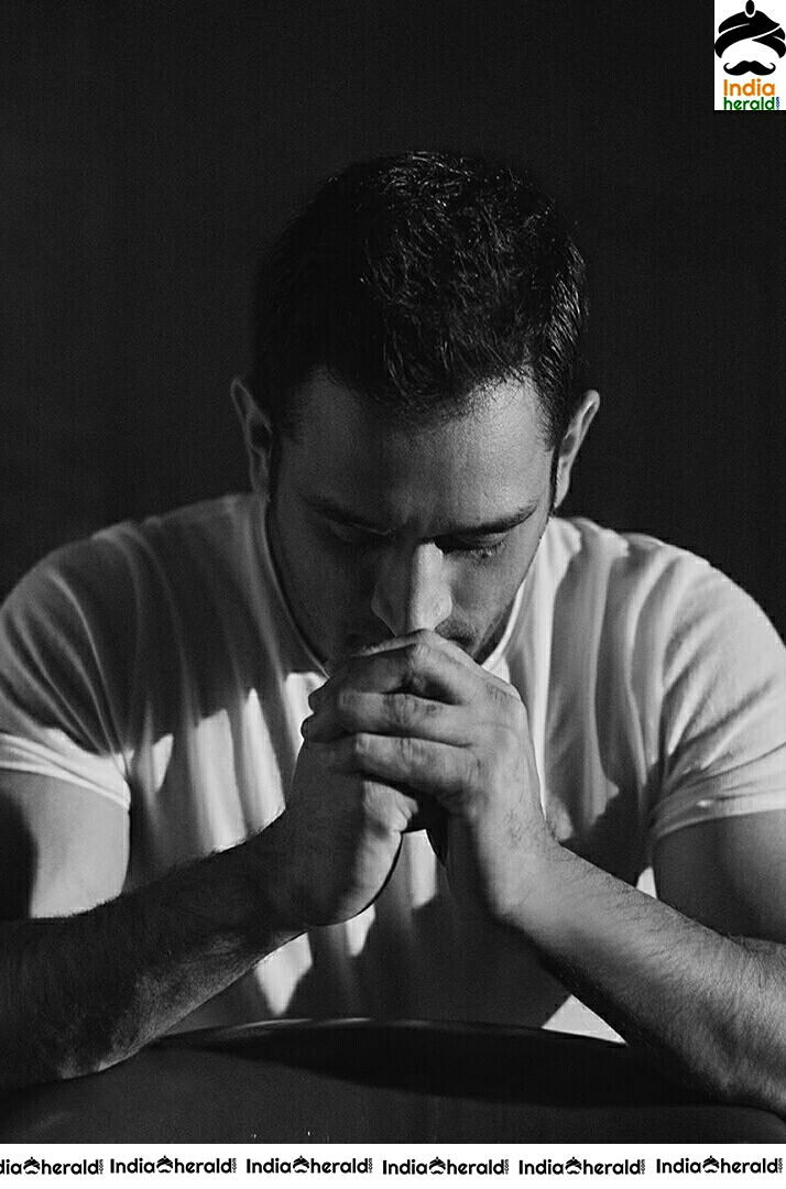 Dhoni Latest Black And White Photoshoot