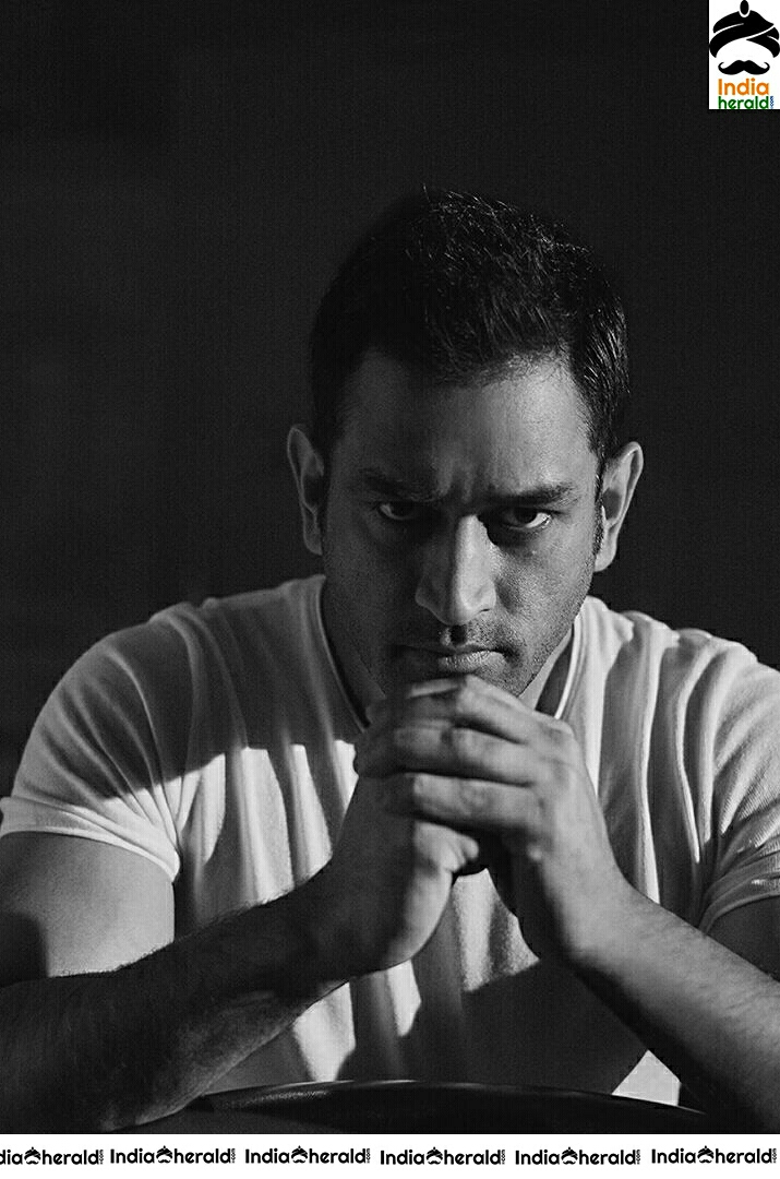 Dhoni Latest Black And White Photoshoot