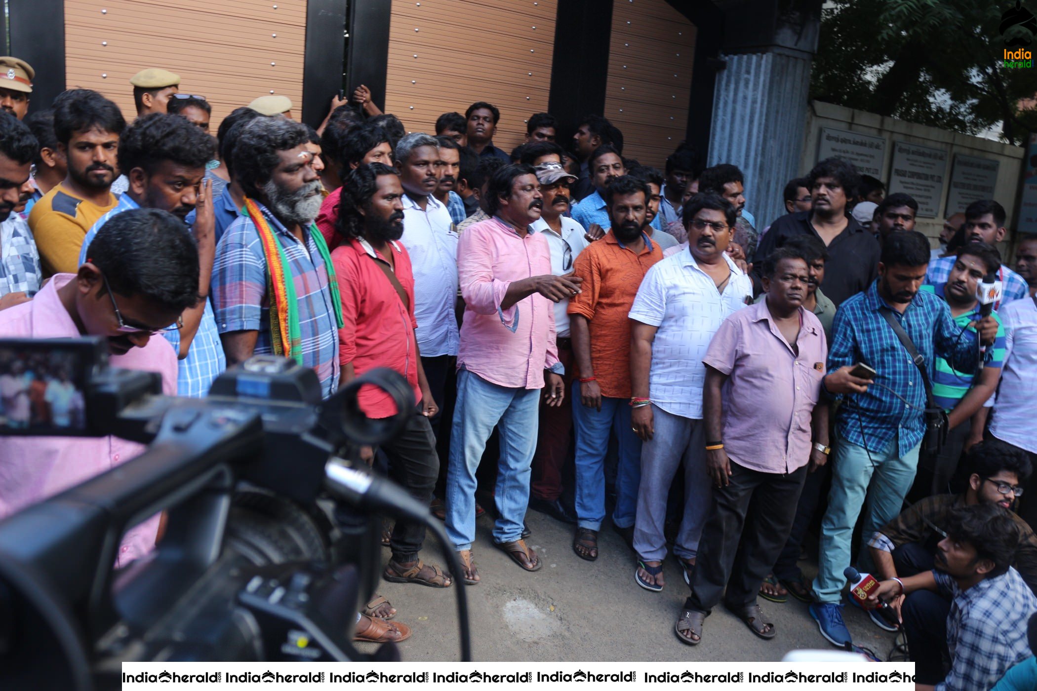 Director Bharathiraja at Prasad Studios Photos